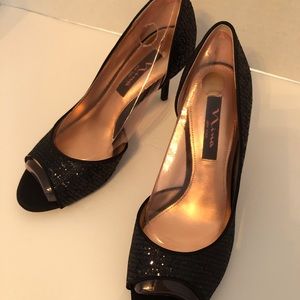 Black Sparkly Nina Heels.